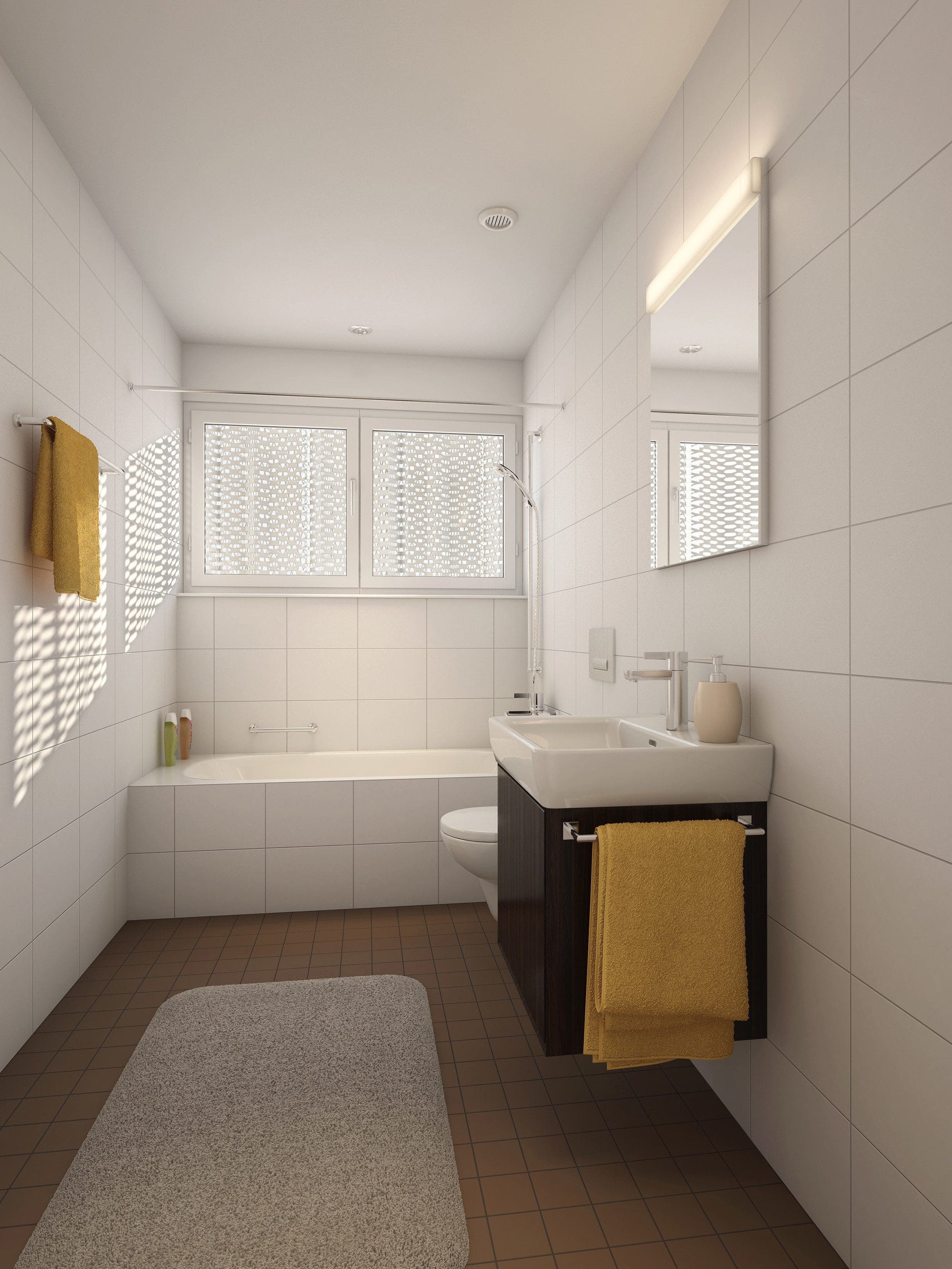 Badezimmer Neubau Visualisierung Innenansicht Badezimmer Neubau | STOMEO