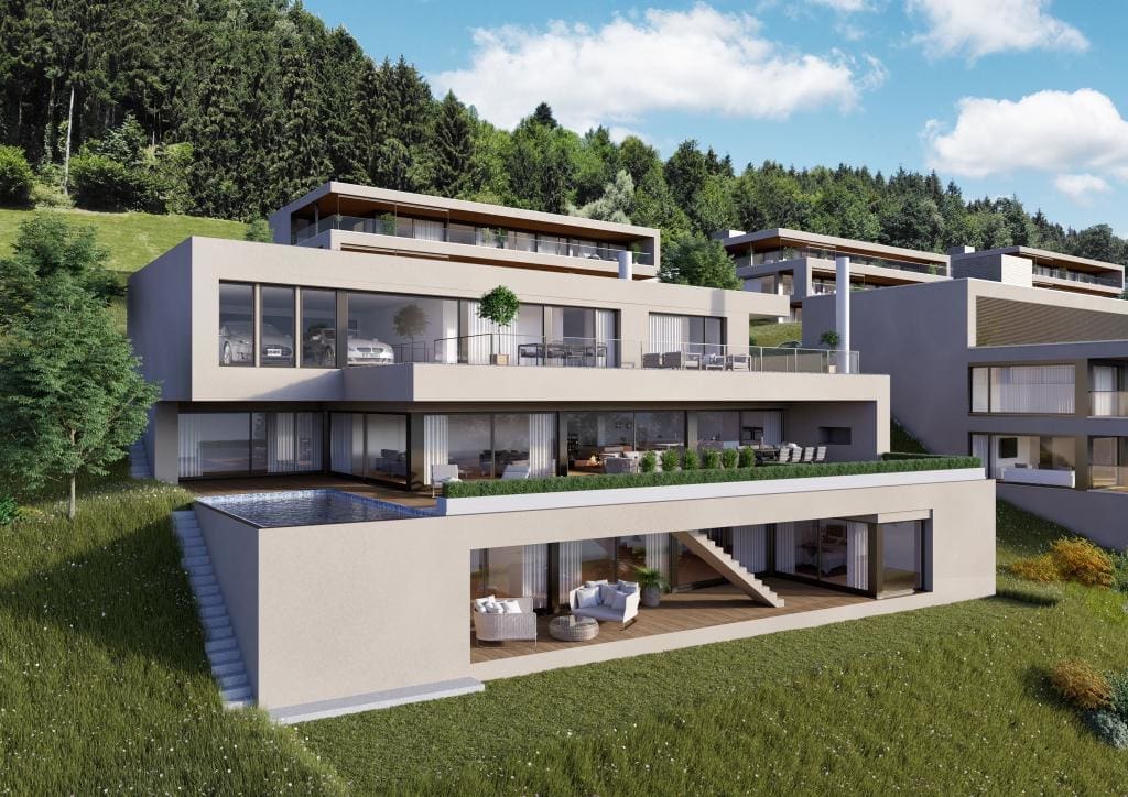 Terrassenhaus Visualisierung | Großzügige Bilder | STOMEO