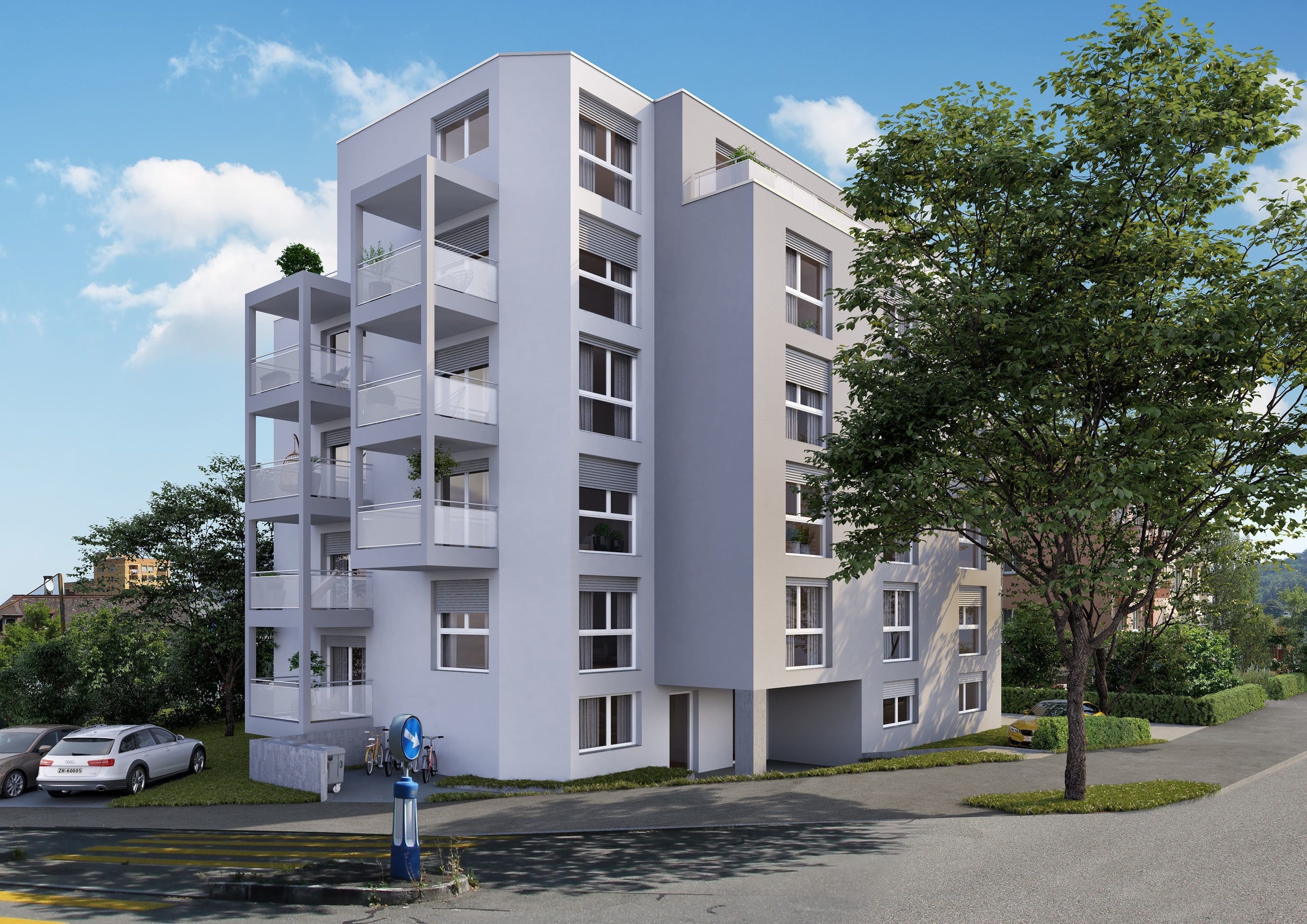 Visualisierungen-Neubau_MFH-Zuerich-Oerlikon | STOMEO